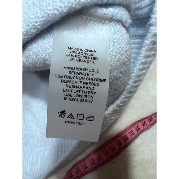 Vince Camuto oversized sky blue sweater women size large - Picture 4 of 7